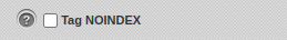 Checkbox per inserire il noindex nella pagina corrente