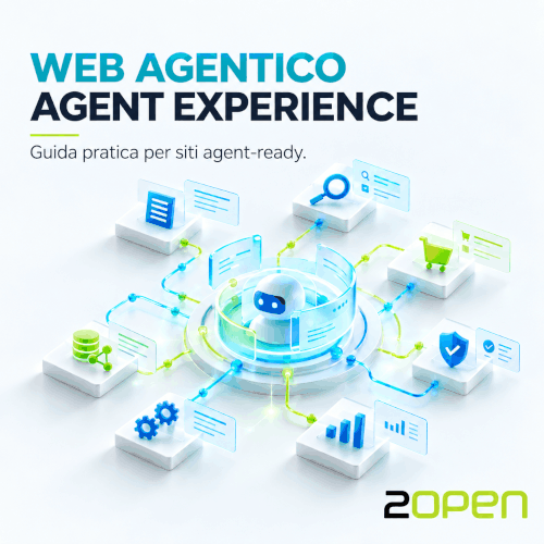 Web Agentico, AX e SXO: Sito AI Agent Ready - 2open